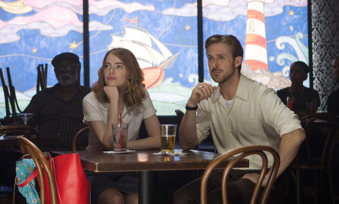ryan gosling and emma stone trong phim Lalaland