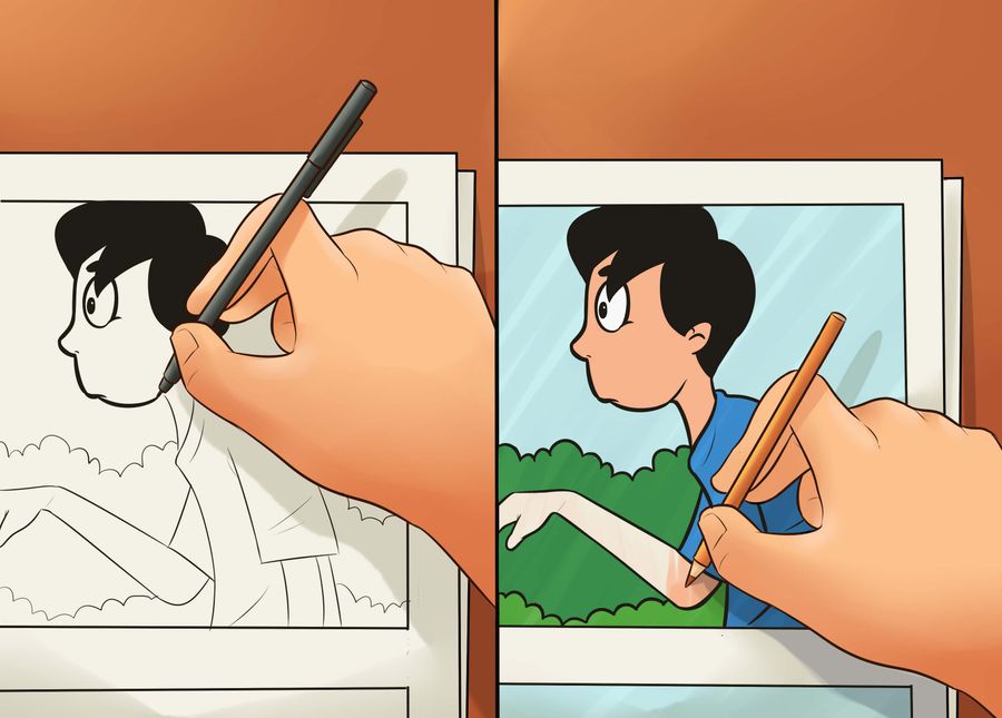 làm ra một quyển truyện tranh