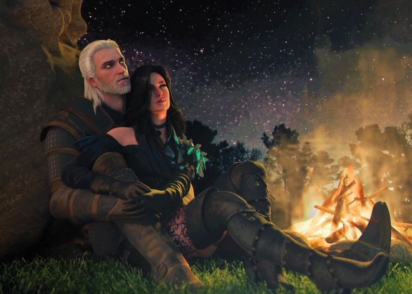 Geralt trong The Witcher